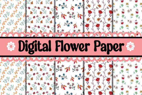 Download Digital Floral Papers, Seamless Patterns - Seamless pattern Collection