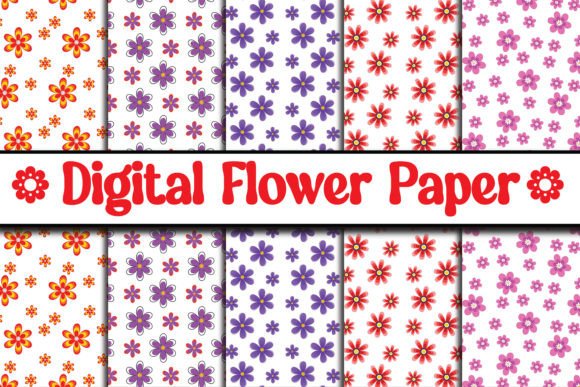 Download Digital Floral Papers, Seamless Patterns - Seamless pattern Collection