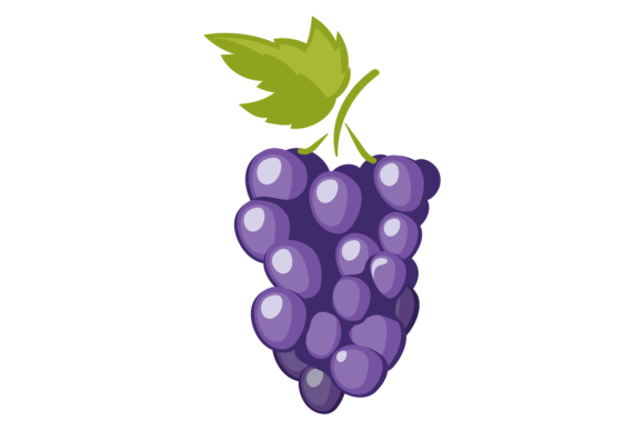 Download Grape Bunch Icon. Cartoon Natural Wine B - Premium Resources