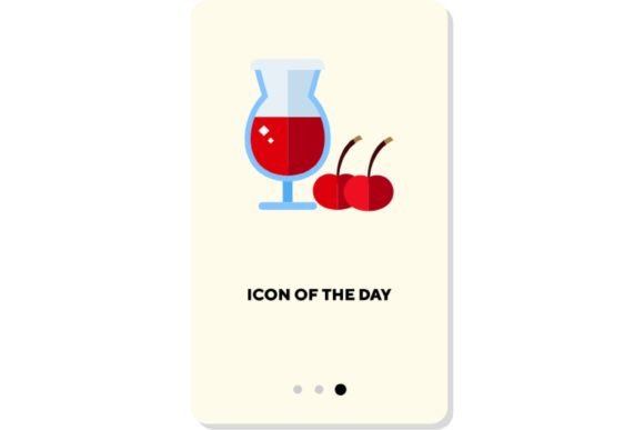 Download Cold Drinks Flat Icon. Red Liquid, Toast - Premium Resources