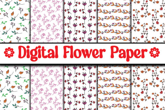 Download Digital Floral Papers, Seamless Patterns - Seamless pattern Collection