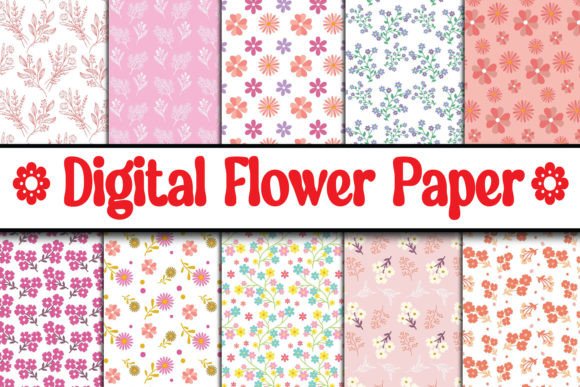 Download Digital Floral Papers, Seamless Patterns - Seamless pattern Collection